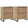 vidaXL Buffet 2 pcs Chêne artisanal 60 x 35 x 70 cm