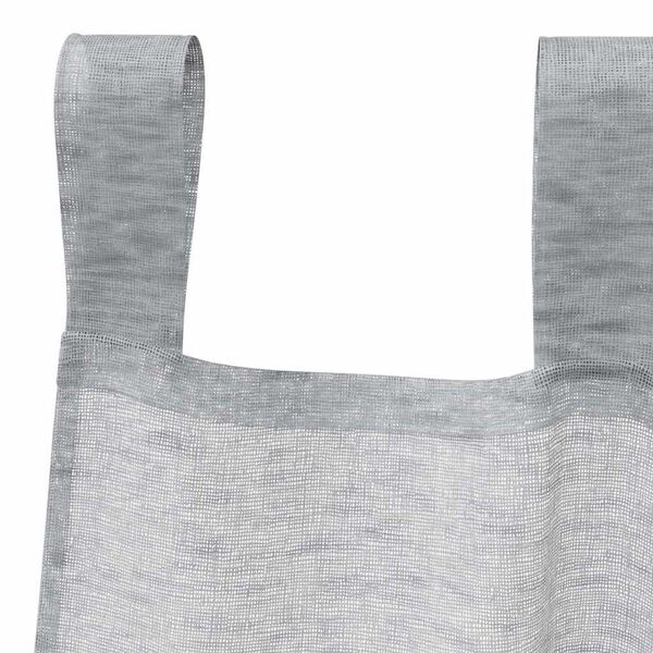 vidaXL Rideau en Voile 2 pcs Gris foncé 225 x 140 cm Polyester