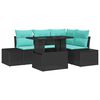 vidaXL Ensemble de canap&eacute; de jardin 6 pc 4-Nombre de places