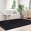 vidaXL Tapis shaggy à poils longs NAVARRA noir 160x230 cm polyester