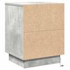 vidaXL Cabinet de chevet Gris b&eacute;ton 39 x 34,5 x 50 cm