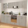 vidaXL Meubles de cuisine 8 pcs avec hotte Aspect de ch&ecirc;ne