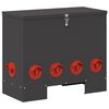 vidaXL Mangeoire pour poules Noir 60,5 x 29 x 51 cm