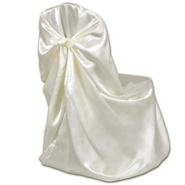 Housse de chaise crème pour le banquet de mariage 6 pièces