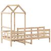 vidaXL Lit de jour avec toit sans matelas 90x190 cm bois massif