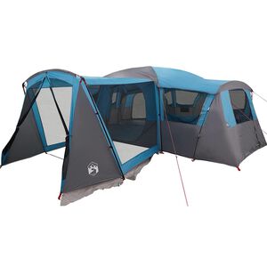 vidaXL Tente familiale avec toit Bleu et gris 745 x 700 x 217 cm