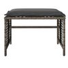 vidaXL Salon de jardin avec coussins 4 pcs gris résine tressée verre