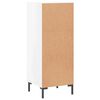 vidaXL Buffet Blanc brillant 34,5x34x90 cm Bois d'ingénierie