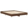 vidaXL Cadre de lit sans matelas chêne marron 90x190cm bois ingénierie