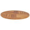 vidaXL Dessus de table Bois de teck solide Rond 2,5 cm 70 cm