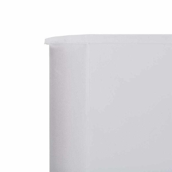 vidaXL Paravent 9 panneaux Tissu 1200 x 160 cm Blanc sable