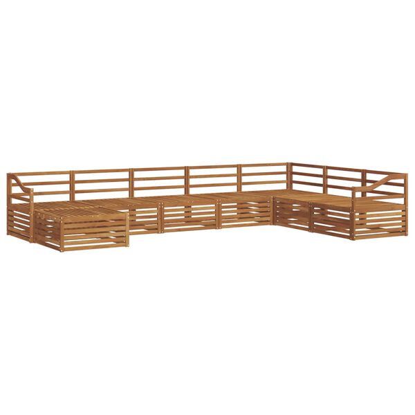 vidaXL Ensembles de canap&eacute;s 8 pcs Naturel Bois d'Acacia Massif