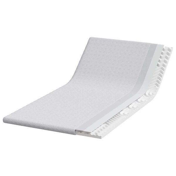vidaXL Surmatelas Blanc 90 x 200 x 6 cm Tissu Jacquard