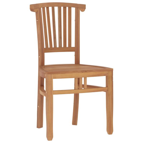 vidaXL Ensemble &agrave; manger de jardin 3 pcs Bois de teck massif