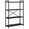 vidaXL &Eacute;tag&egrave;re 80 x 30 x 120 cm Bois d'ing&eacute;nierie Ch&ecirc;ne noir