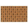 vidaXL Tapis de porte naturel 45x75 cm fibre de coco touffet&eacute;