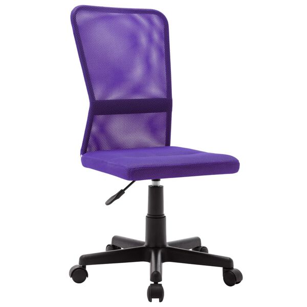 vidaXL Chaise de bureau Violet 44x52x100 cm Tissu en maille