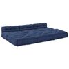 vidaXL Canapé modulaire 4 pcs Indigo tissu