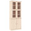 vidaXL Vitrine en verre ALTA 77x35x186,5 cm bois de pin massif