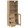 vidaXL Haut Armoire avec tiroir Ch&ecirc;ne artisanal 69,5 x 34 x 180 cm