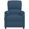 vidaXL Fauteuil de massage Bleu Tissu