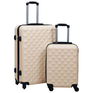 vidaXL Ensemble de valises rigides 2 pcs Dor&eacute; ABS