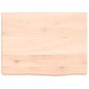 vidaXL &Eacute;tag&egrave;re murale 40x30x(2-4) cm bois de ch&ecirc;ne massif non trait&eacute;
