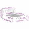 vidaXL Cadre de lit Marron 120 x 200 cm Pin massif