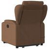 vidaXL Fauteuil inclinable de massage électrique Marron Tissu