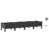 vidaXL Porte-plante de jardin avec irrigation et roues 4 pc Marron PP