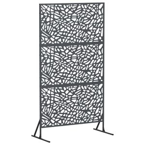 vidaXL &Eacute;cran de confidentialit&eacute; 100 x 50 x 180 cm Acier Anthracite