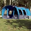 vidaXL Tente familiale tunnel 8 personnes bleu imperm&eacute;able