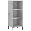 vidaXL Buffet haut Gris b&eacute;ton 34,5x34x180 cm Bois d'ing&eacute;nierie