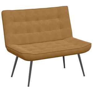 vidaXL Banc marron 110x74x84 cm velours
