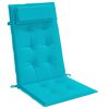 vidaXL Coussins de chaise à dossier haut lot de 4 turquoise