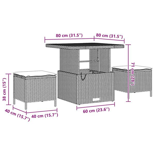 vidaXL Ensemble de canap&eacute; de jardin avec coussin 8 pcs Beige polyrotin