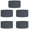 vidaXL Anneau de jardini&egrave;re 5 pcs Anthracite 40 x 40 x 20 cm