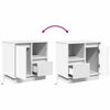 vidaXL Cabinet de chevet avec tiroir 2 pcs Blanc 50 x 34,5 x 50 cm.