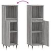 vidaXL Armoire salle de bain sonoma gris 30x30x100 cm