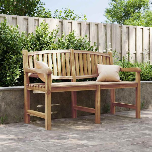 vidaXL Banc de jardin 149,5x60x90 cm bois de teck solide