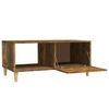 vidaXL Table basse chêne fumé 89,5x50x40 cm bois d'ingénierie