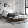 vidaXL Cadre de lit sans matelas ch&ecirc;ne marron 100x200 cm