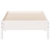 vidaXL Cadre de lit sans matelas blanc 90x200 cm bois de pin massif