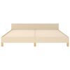 vidaXL Cadre de lit sans matelas cr&egrave;me 180x200 cm tissu