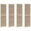vidaXL Porte de Cabinet avec porte 4 pcs Naturel 201 x 2,1 x 59,5 cm