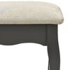 vidaXL Ensemble de coiffeuse avec tabouret Gris 100x40x146cm Paulownia