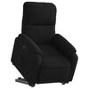 vidaXL Fauteuil inclinable &eacute;lectrique noir tissu microfibre