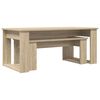 vidaXL Ensemble de tables basses 2 pcs Ch&ecirc;ne Sonoma Bois d'ing&eacute;nierie