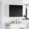 vidaXL Armoire de cuisine avec porte Kalmar Ch&ecirc;ne noir 80 x 31 x 60 cm