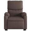 vidaXL Fauteuil inclinable de massage &eacute;lectrique marron similicuir